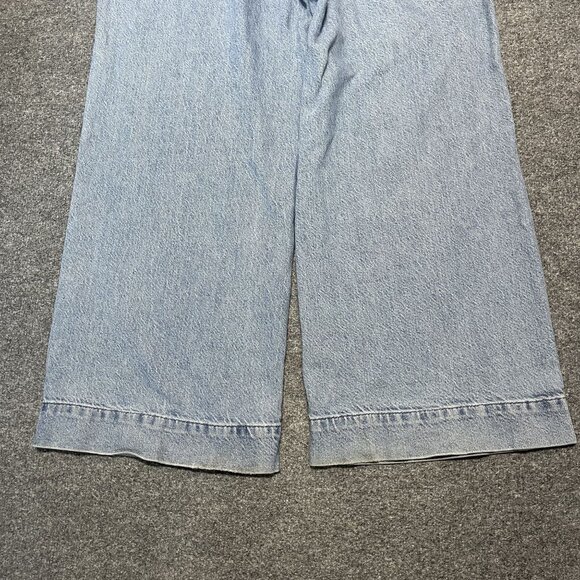 Madewell Women's Superwide-Leg Jeans Size 32 Light Wash Denim Baggy - Picture 10 of 10